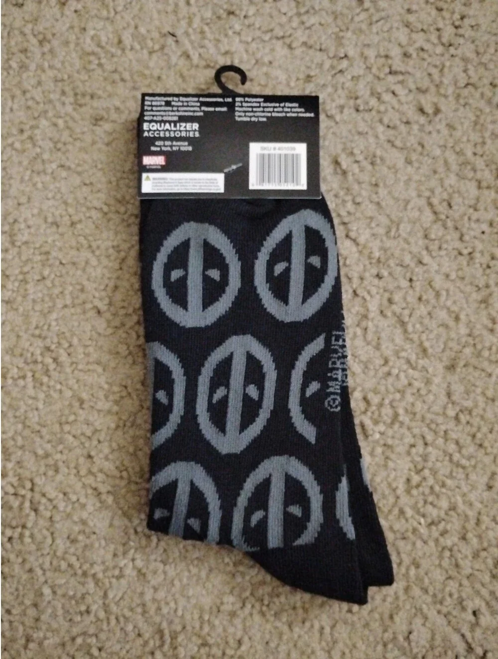 Marvel Deadpool Men's Crew Socks
